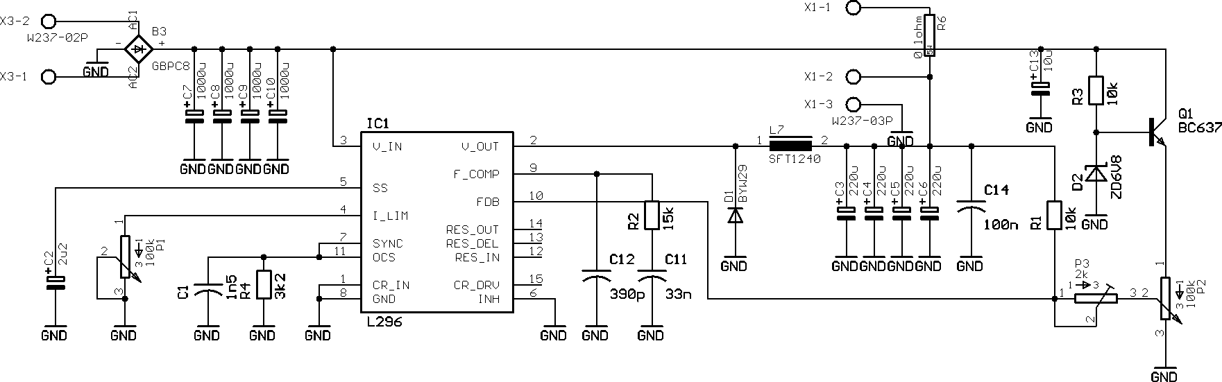 Switcing power supply - schematics